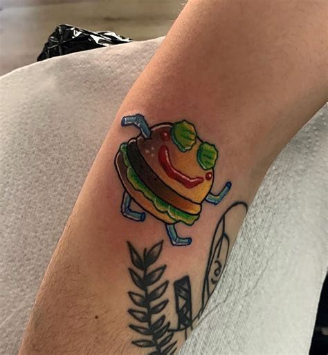 krabby patty tattoo